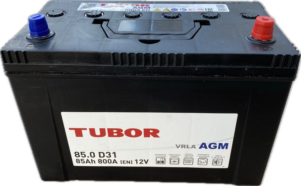 АКБ ТUBOR 6СТ-85.0 AGM D31