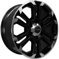 Khomen KHW 1817 7.5x18 6*139.7 ET38 DIA100.1 Black-FP Литой
