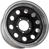 Фото колесного диска Grizzly SW04 7x15 5*114.3 ET0 DIA73.1 Black Inner + Chrome Outer Rim Литой