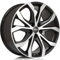 Alutec W10X 8x18 5*127 ET53 DIA71.6 Racing black front polished Литой
