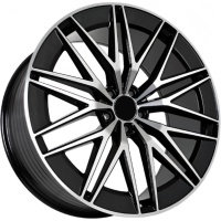 FF FBX387 11.5x22 5*112 ET53 DIA66.6 Black Machined Face Литой