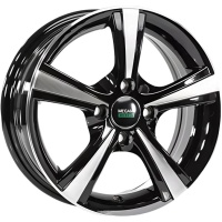 Megami MGM-10 5.5x14 5*100 ET35 DIA57.1 BKF Литой