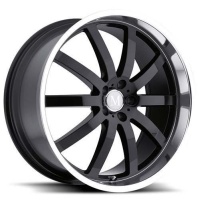 Mandrus Wilhelm 8.5x18 5*112 ET43 DIA66.1 Gloss Black Mirror Cut Lip Литой