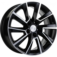 Khomen KHW 1604 6x16 5*110 ET50 DIA67.1 Black-FP Литой