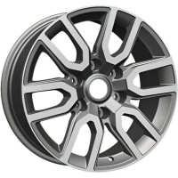 Khomen KHW 1723 8x17 6*139.7 ET50 DIA92.5 Gray-FP Литой