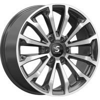 Скад КР006 8.5x20 6*139.7 ET33 DIA100.1 Diamond Black Gris Литой