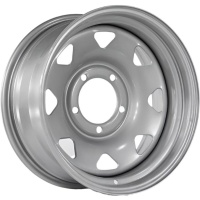 Фото колесного диска Trebl Off-road 02 8x16 5*139.7 ET10 DIA110.1 Silver Штампованный