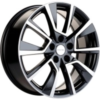 Khomen KHW 1802 7x18 5*112 ET45 DIA57.1 Black-FP Литой