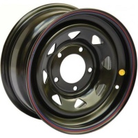 Off Road Wheels Niva 6.5x15 5*139.7 ET35 DIA98 Black Штампованный
