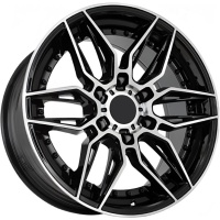 Фото колесного диска Kipardo KF66 8.5x18 6*139.7 ET15 DIA108.1 Black Machined Face Литой