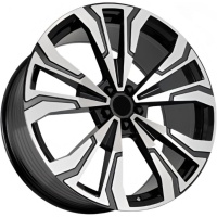FF FBX307 9.5x22 5*112 ET32 DIA66.6 Black Machined Face Литой