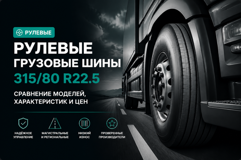 Рулевые грузовые шины 315/80 R22.5