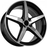 FF FBX501 7.5x17 4*100 ET38 DIA73.1 Black Machined Face Литой