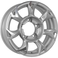 Khomen KHW 1505 5.5x15 5*139.7 ET5 DIA108.1 Silver-FP Литой