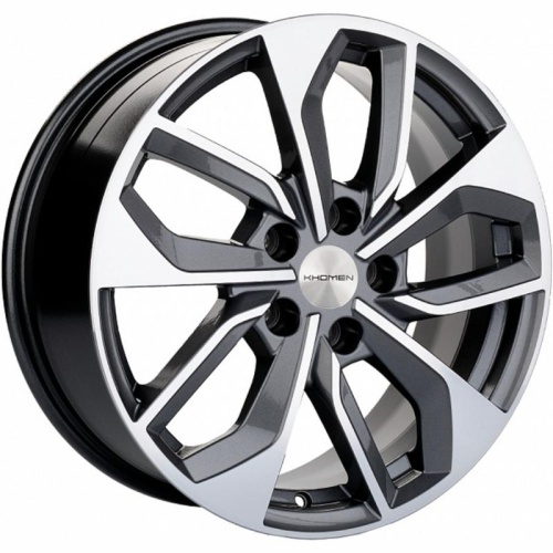 Фото колесного диска Khomen KHW 1703 7x17 5*110 ET46 DIA63.3 Gray-FP Литой