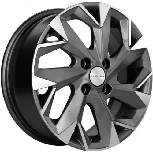 Фото колесного диска Khomen KHW 1402 5.5x14 4*100 ET43 DIA60.1 Gray-FP Литой