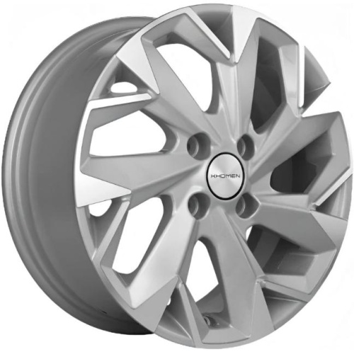 Фото колесного диска Khomen KHW 1402 5.5x14 4*100 ET43 DIA67.1 F-Silver-FP Литой