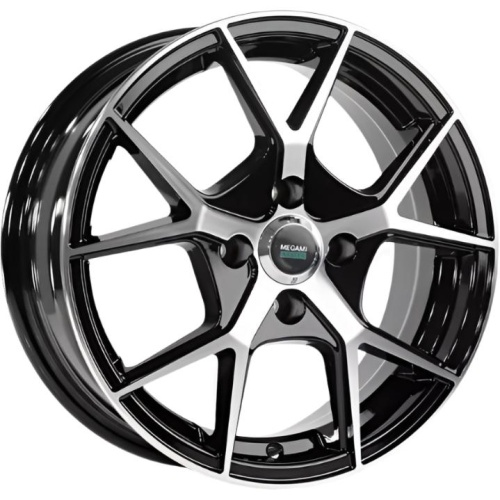 Фото колесного диска Megami MGM-18FF 5.5x14 4*100 ET43 DIA60.1 BKF Литой