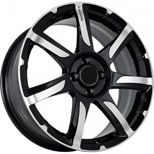 Фото колесного диска FF FBX451 7x17 4*100 ET40 DIA60.1 Black Machined Face Литой