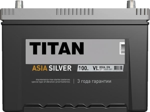 Фото аккумулятора АКБ ТИТАН 6СТ-100 ASIA Silver D31 пп