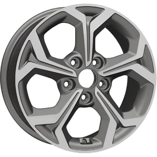 Фото колесного диска Khomen KHW 1606 6.5x16 5*114.3 ET43 DIA67.1 Gray-FP Литой