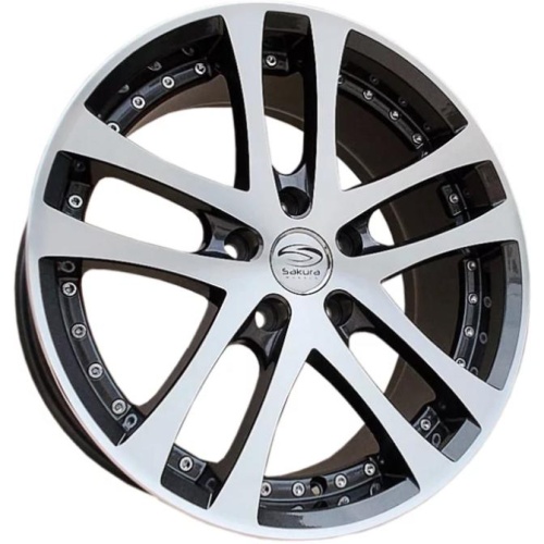 Фото колесного диска Sakura Wheels R266 8x17 5*100 ET32 DIA73.1 BKF Литой