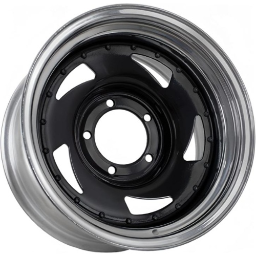 Фото колесного диска Grizzly SW02 8x16 5*139.7 ET-25 DIA110.1 Black Inner + Chrome Outer Rim Литой