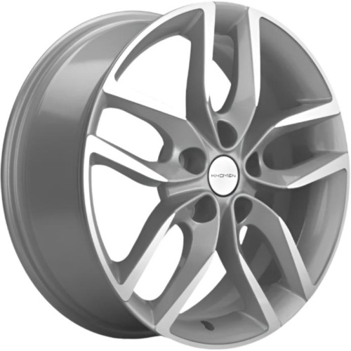 Фото колесного диска Khomen KHW 1708 6.5x17 5*114.3 ET40 DIA64.1 F-Silver-FP Литой