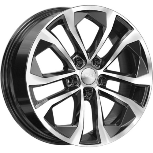 Скад Тукан 7x17 5*114.3 ET45 DIA67.1 Алмаз черный Литой