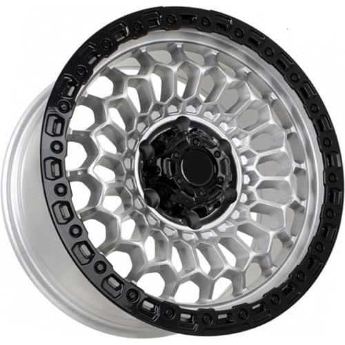 FF KF5357 8.5x17 6*139.7 ET0 DIA106.1 Silver With Black Lip Литой
