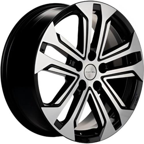 Фото колесного диска Khomen KHW 1803 7x18 5*108 ET40 DIA57.1 Black-FP Литой