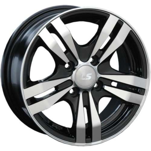 Фото колесного диска LS 142 6.5x15 4*100 ET40 DIA73.1 BKF Литой