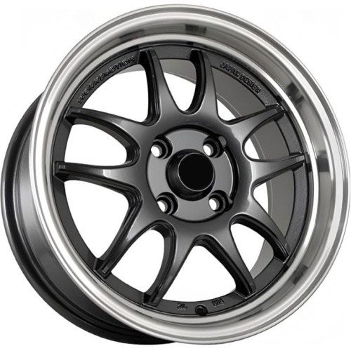 Фото колесного диска FF JT072 8.25x15 4*100 ET25 DIA73.1 Gunmetal Machine Lip Литой