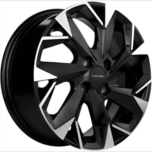 Khomen KHW 1508 6x15 4*100 ET39 DIA56.6 Black-FP Литой
