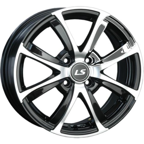 Фото колесного диска LS 313 6x15 4*100 ET45 DIA73.1 BKF Литой
