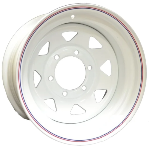 Фото колесного диска Off Road Wheels Nissan/Toyota 8x16 6*139.7 ET10 DIA110.1 White Штампованный