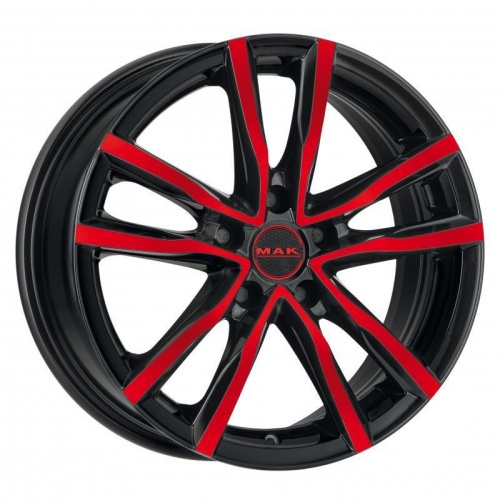 MAK Milano 6.5x16 5*114.3 ET40 DIA76.1 Black Red Face Литой