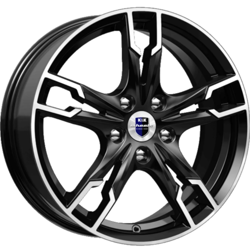Фото колесного диска K&K Солар 7x17 5*112 ET40 DIA66.6 Алмаз черный Литой
