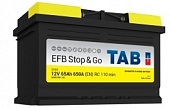 Фото аккумулятора АКБ TAB 6СТ-65 Asia EFB Stop&GO D23