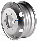 Asterro 1761 6.75x17 6*245 ET127 DIA202 Silver Штампованный