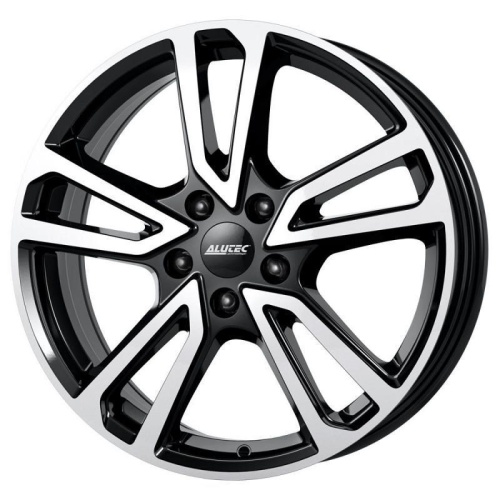 Фото колесного диска Alutec Tormenta 8x18 5*112 ET40 DIA66.6 Diamond Black Front Polished Литой