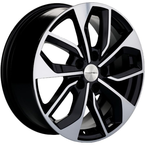 Фото колесного диска Khomen KHW 1703 7x17 5*108 ET45 DIA60.1 Black-FP Литой