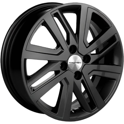 Фото колесного диска Khomen KHW 1609 6x16 4*100 ET41 DIA60.1 Black Matt Литой