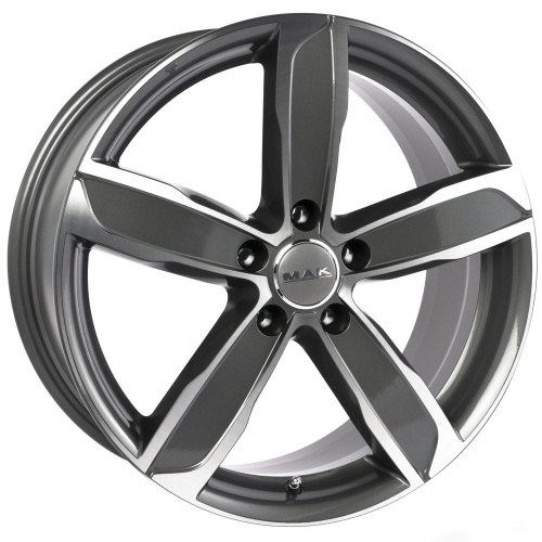 MAK Stadt 8x18 5*112 ET28 DIA66.6 Gunmetal Mirror Face Литой