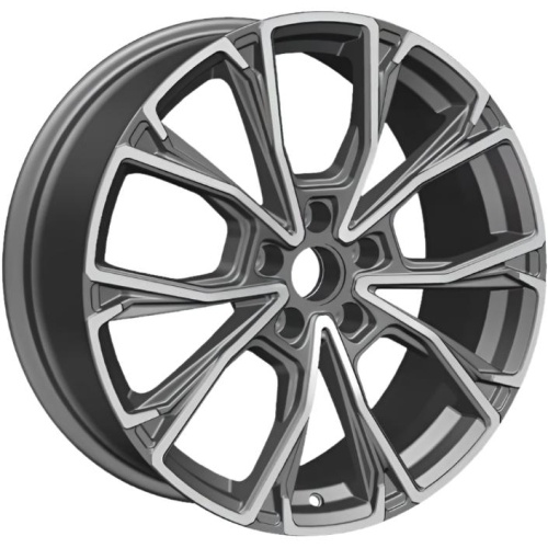 Фото колесного диска Khomen KHW 1907 7.5x19 5*108 ET33 DIA60.1 Gray-FP Литой