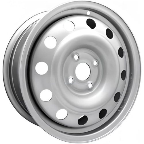 Фото колесного диска ТЗСК Huyndai Solaris/Kia Rio 6x15 4*100 ET48 DIA54.1 Silver Штампованный