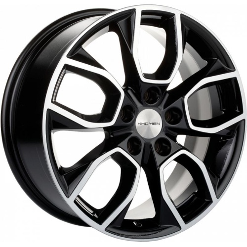 Khomen KHW 1713 7x17 5*108 ET50 DIA63.3 Black-FP Литой