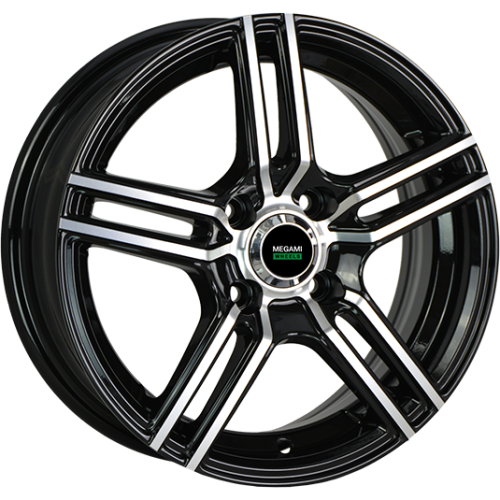 Фото колесного диска Megami MGM-1 7x17 5*114.3 ET37 DIA66.6 BKF Литой