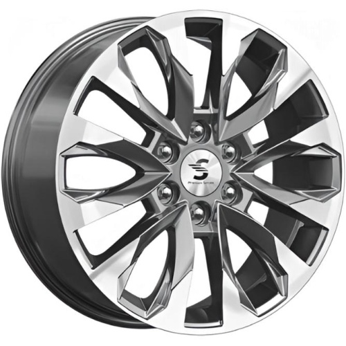 Скад KP007 8x20 6*139.7 ET42 DIA75.1 Diamond gloss graphite Литой