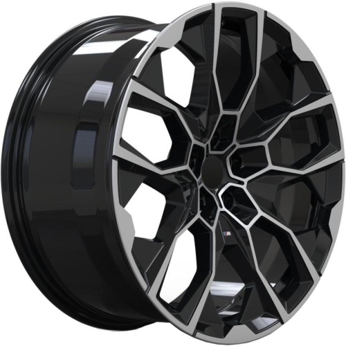 Фото колесного диска BMW 913M 11x22 5*112 ET30 DIA66.6 Gloss Black Face Кованый